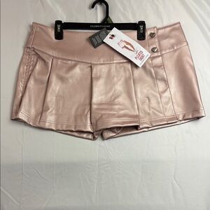 Celebrity Pink Women's Metallic Blush Skort